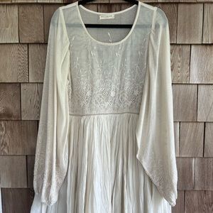 Excellent Condition Spell Dress, knee length embroidered details, size L